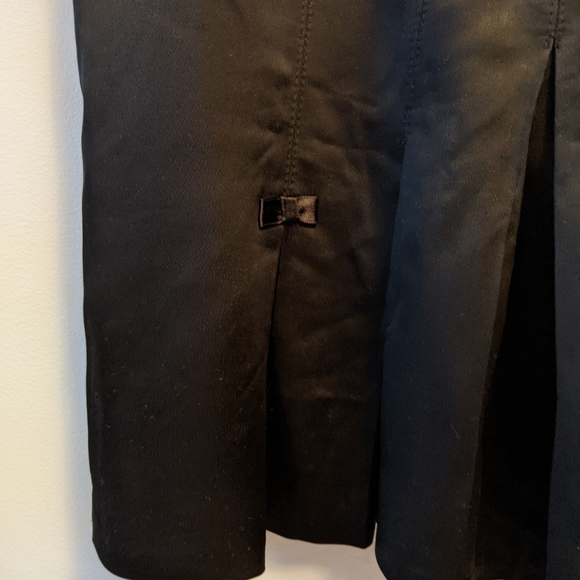 Black, shiny Zara shift dress size 10 - Picture 4 of 6